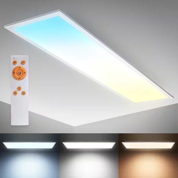LED ceiling light BKL1326, LED ceiling lamp with remote control, ultra-flat, LED panel
