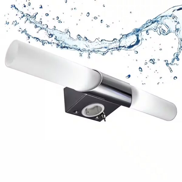 LED wall light, mirror light, modern wall lamp with 2 lights, IP20 - BKL1021