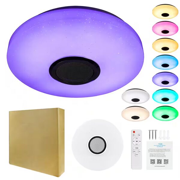 LED ceiling light, smart ceiling lamp with Bluetooth speaker