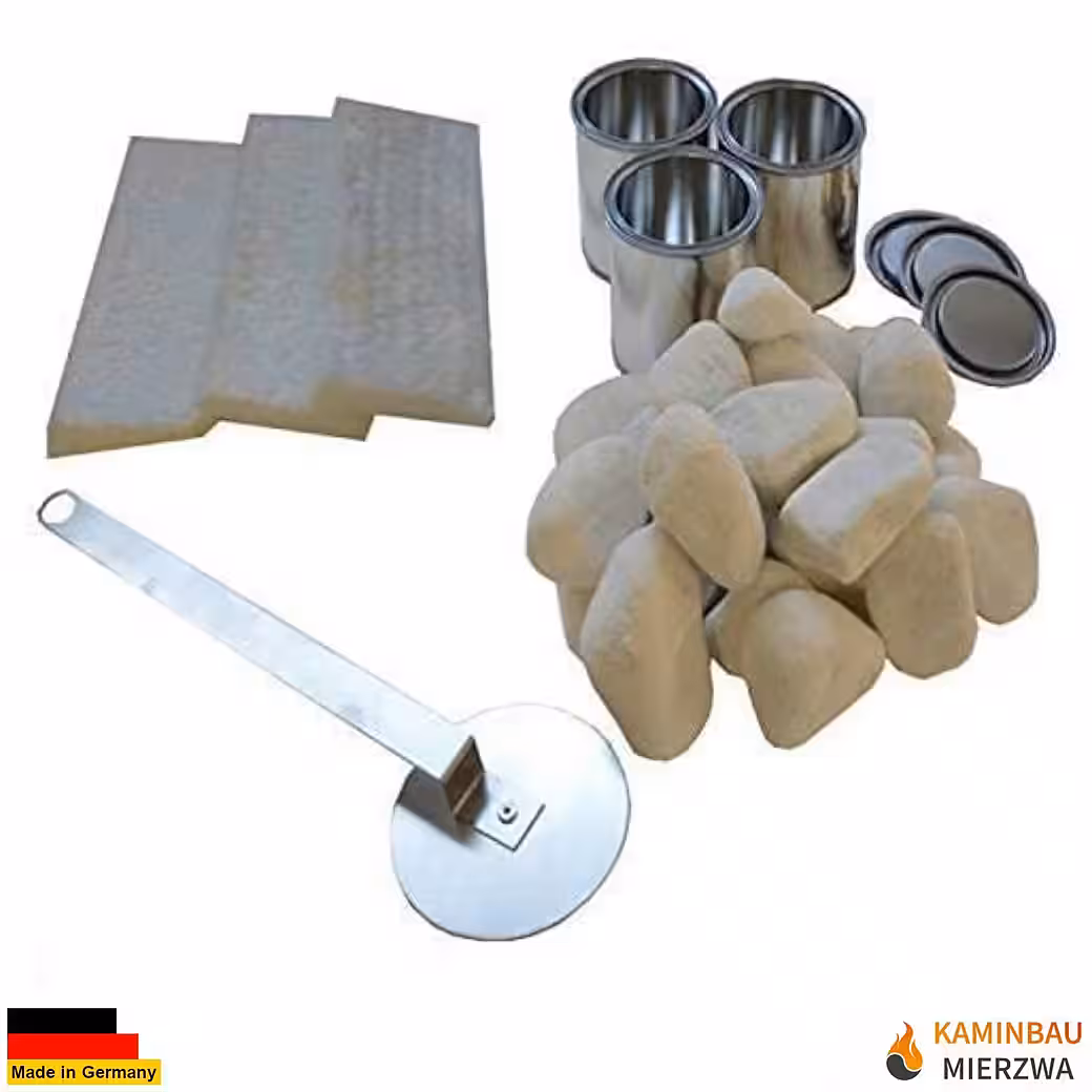 Lukas real fire decorative fireplace (Premium, including complete accessories), gel fireplace, ethanol fireplace, floor fireplace, wood-burning stove - Image 2