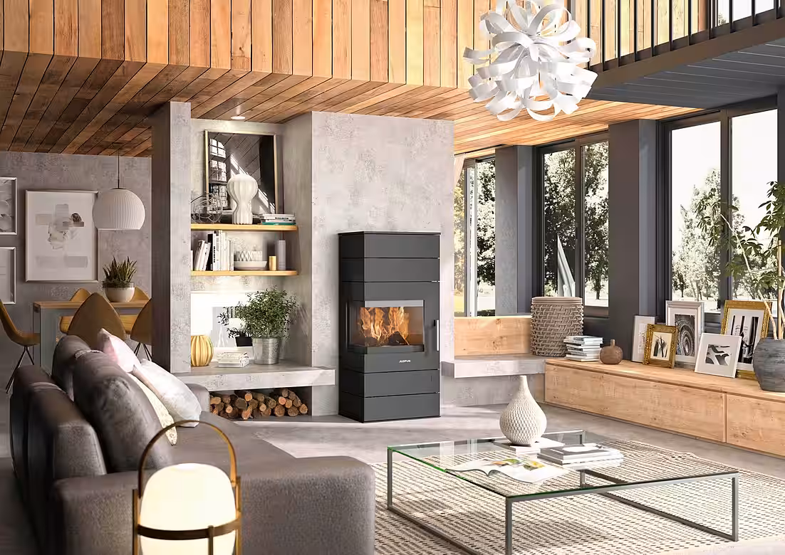 Voga wood-burning stove 6.5 kW, intermittent burning - Image 2