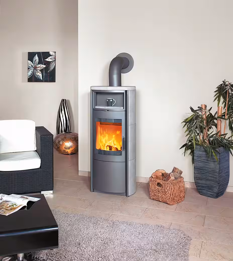 Wood-burning stove »Nika EcoPlus, natural stone« 7 kW, intermittent firing - Image 2