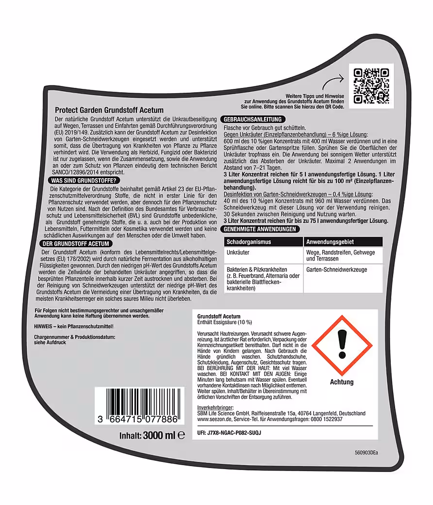 Protect Garden Turbo weed killer, weed-free, base ingredient: Acetum - Image 2