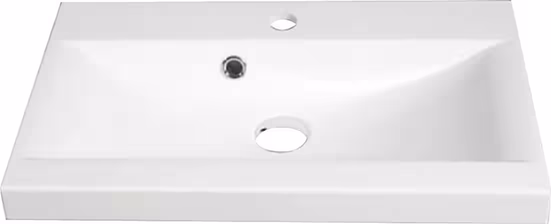 Canada Vanity Unit Bathroom furniture with wave pattern, including basin, 60cm wide, washbasin area - Image 3