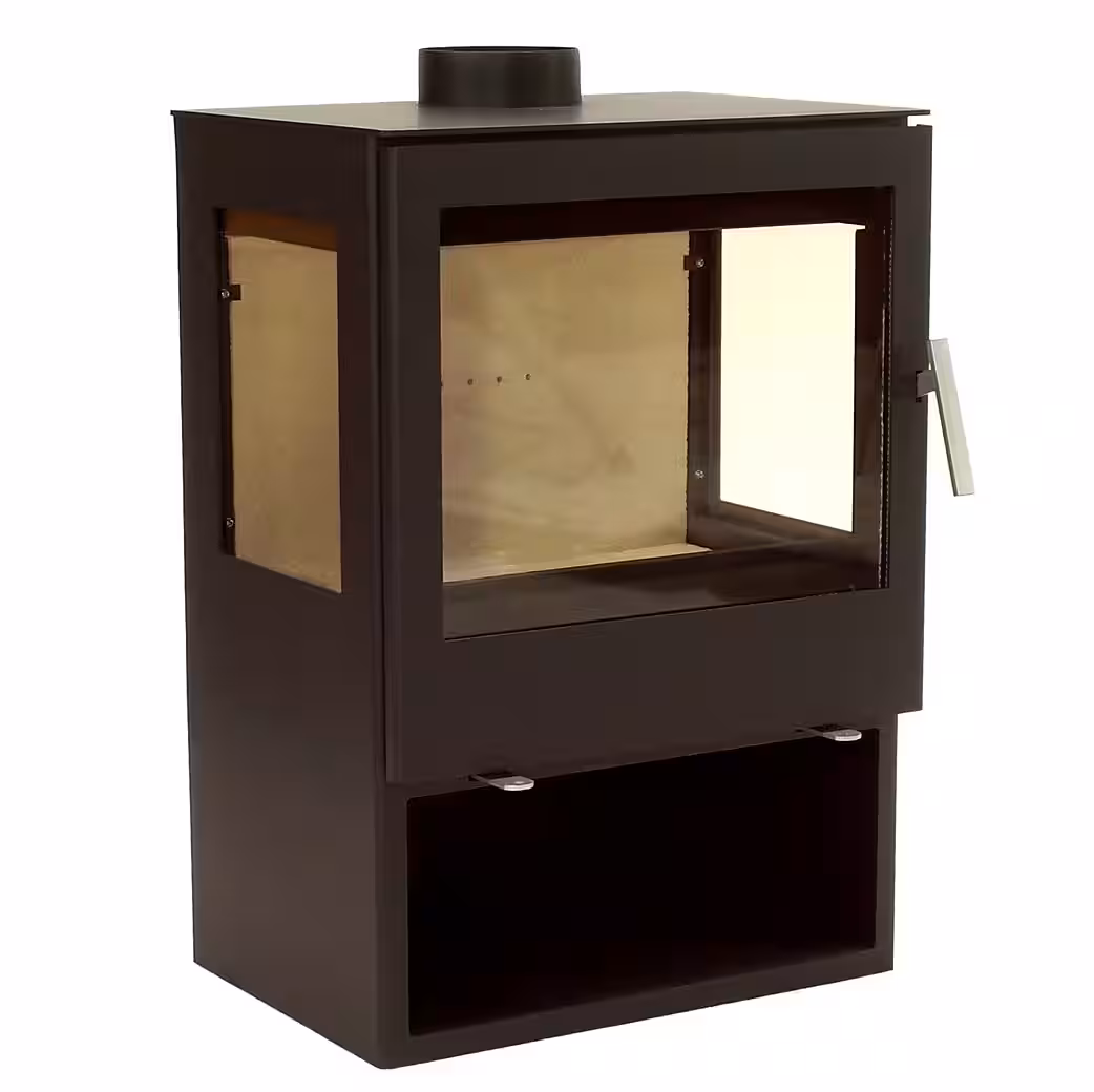 Panorama wood-burning stove, 9.8kW, 3-pane glass, 56315 - Image 3