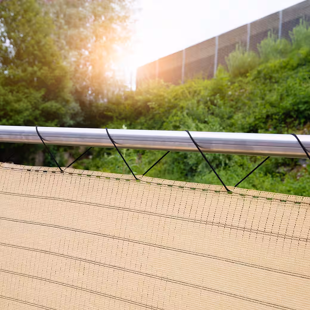 Privacy fence panels Wind-permeable, recyclable plastic fabric, L: 3 m - Image 3