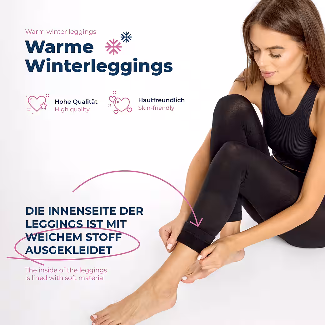 Leggings thermal leggings women's lined thermal leggings winter MS-ATX-441 - Image 4