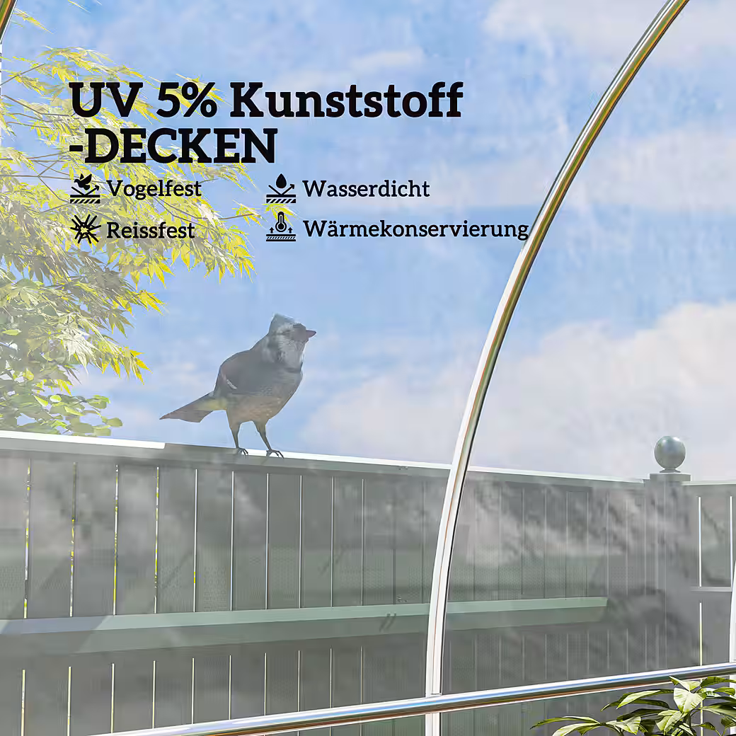 Waterproof foil greenhouse with UV protection, extra thick and tear-resistant - Image 4