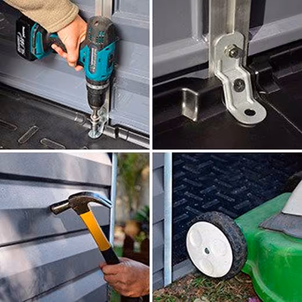 Skylight 6x3 garden shed WxL: 184.2x90.2 cm, plastic - Image 4