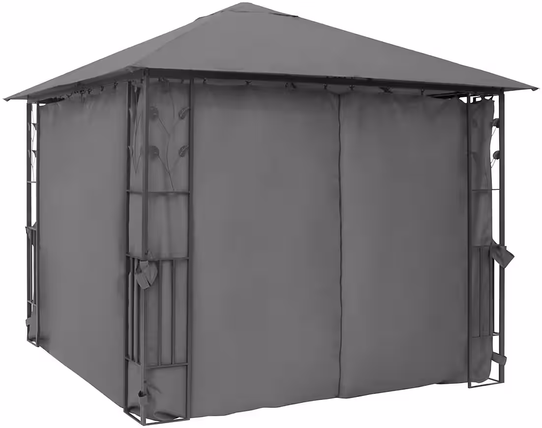 Pavilion "Athens", robust steel frame, side panels made of polyester - Image 4