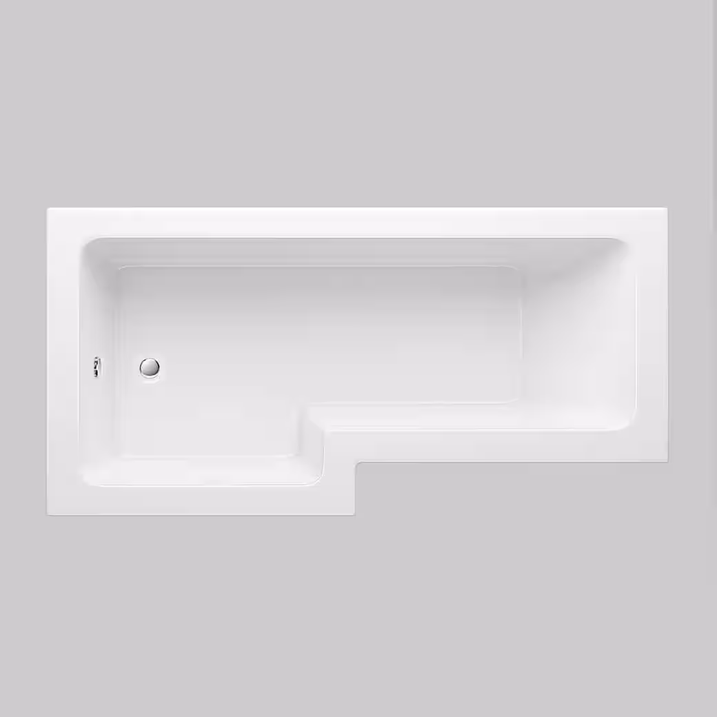 ELARA bathtub 170 x 85 x 53 Bathtub with shower, incl. shower screen & accessories - Image 4