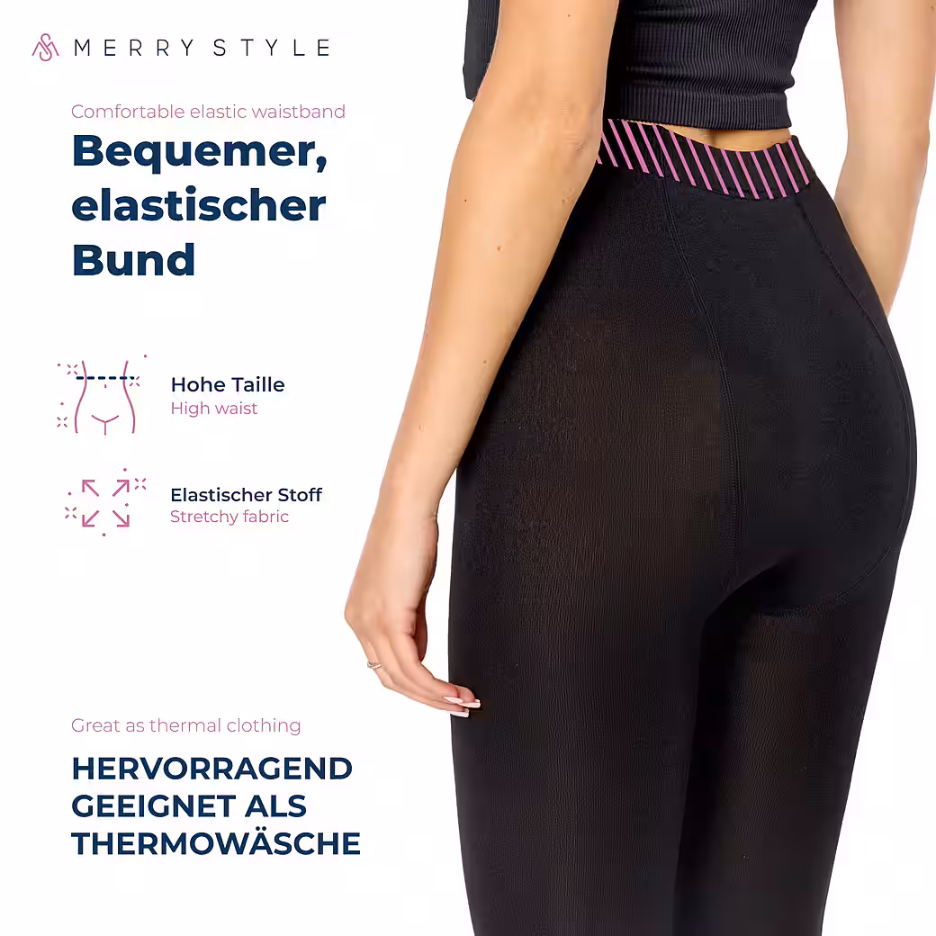 Leggings thermal leggings women's lined thermal leggings winter MS-ATX-441 - Image 5