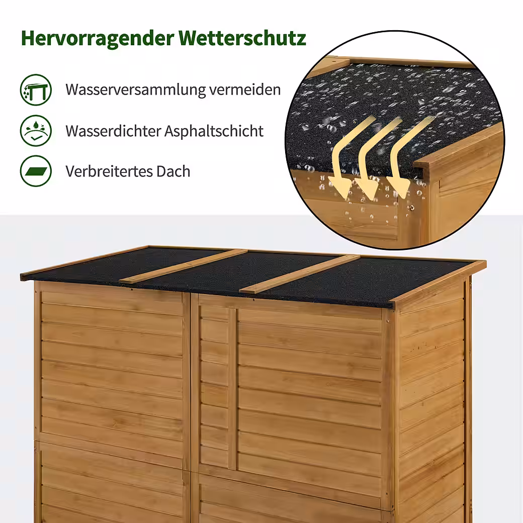 Garden shed M MCombo, garden cabinet, tool shed, wood, 0926 - Image 5