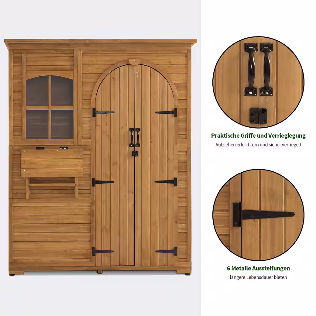 Garden shed M MCombo, garden cabinet, tool shed, wood, 0926 - Image 6