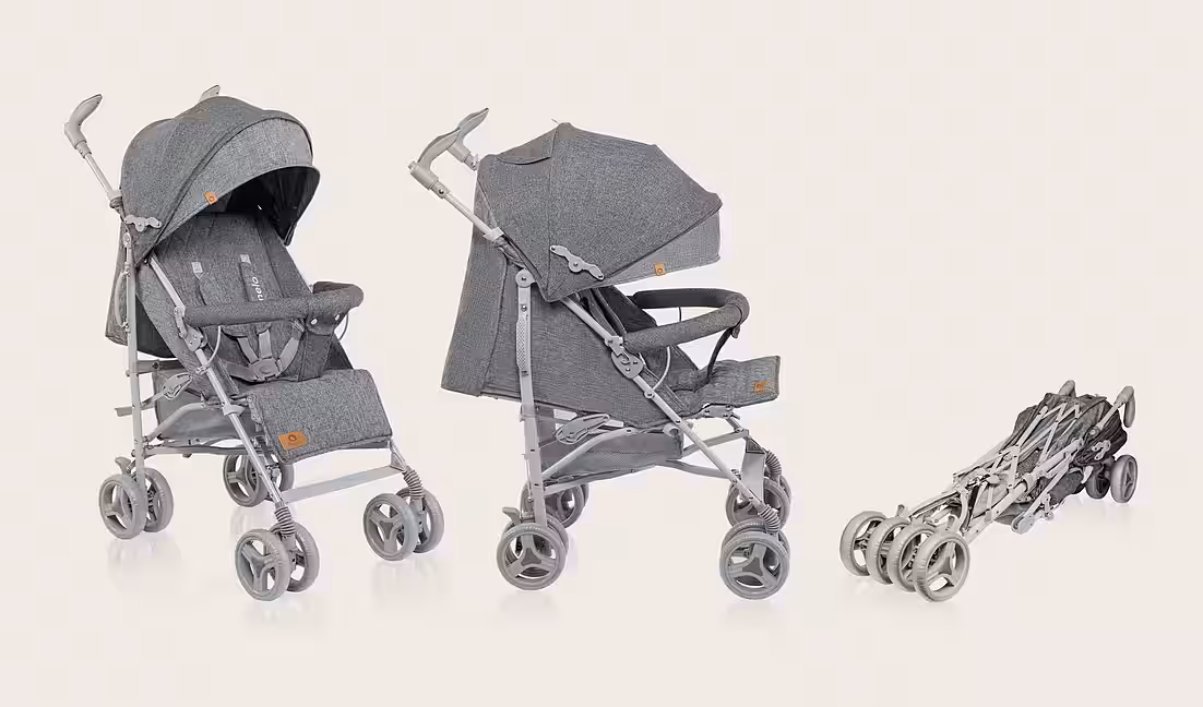 IRMA children's buggy Lightweight, leg cover, mosquito net, large basket, suitable from 6 months to 3 years - Image 6