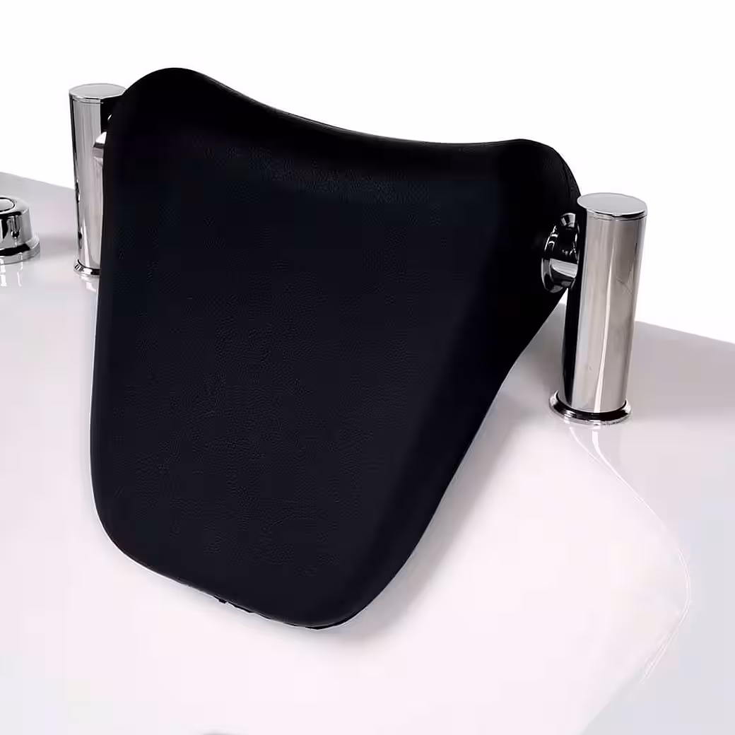 Whirlpool bathtub BLUE OCEAN - XL 180 x 120 cm (including neck pillow, fittings and whirlpool pump), ABS sanitary acrylic, corner bathtub, 2 persons - Image 6