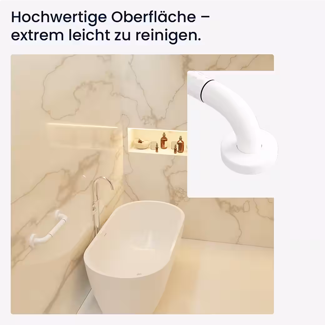 Grab bar, wall-mounted grab bar for seniors, sturdy bathtub grab bar, shower grab bar - Image 6