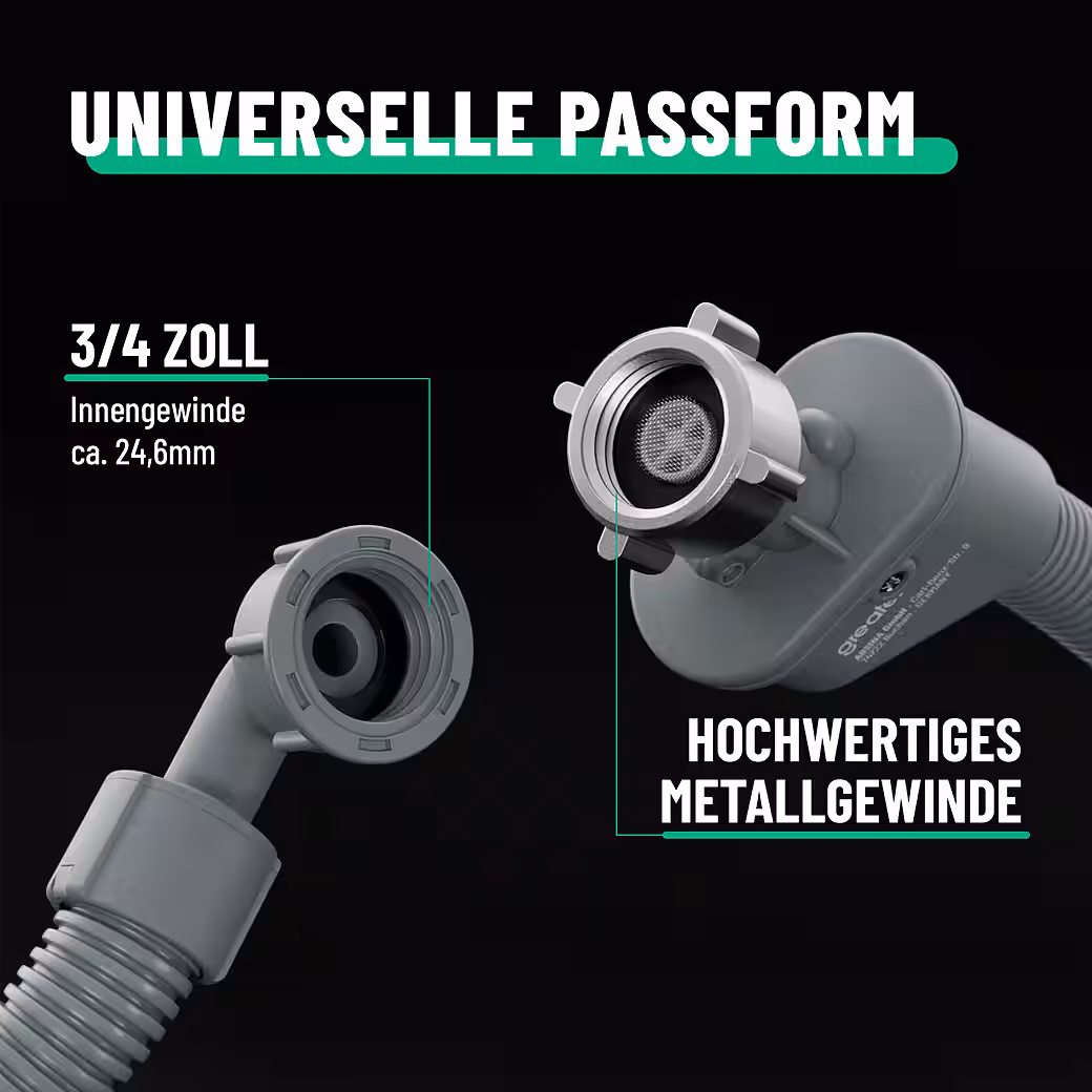 Inlet hose with Aquastop, washing machine hose, 1.5m, 3/4 inch washing machine hose - Image 6