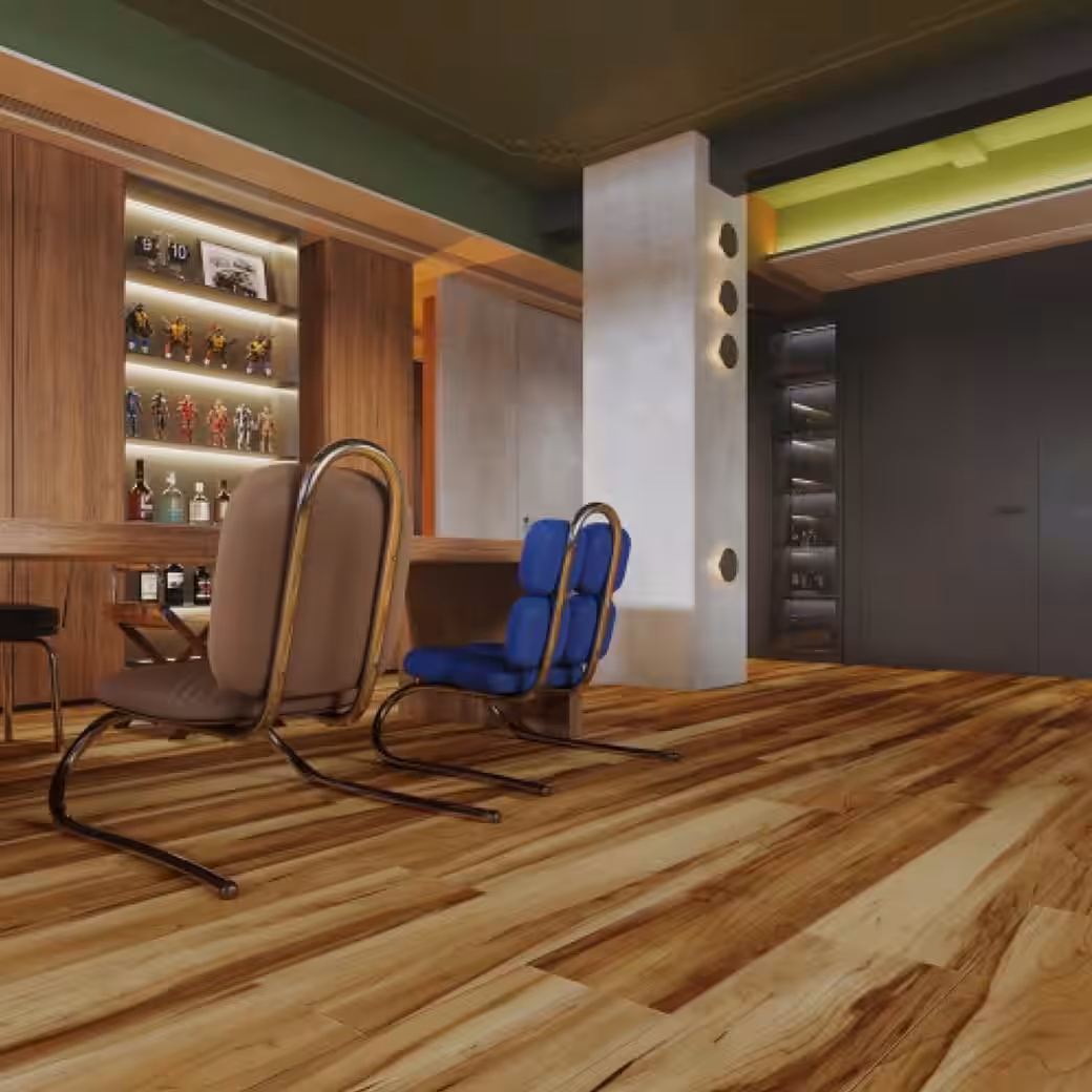 Vinyl laminate flooring, click system, 5mm thick, wood look, pack - Image 8