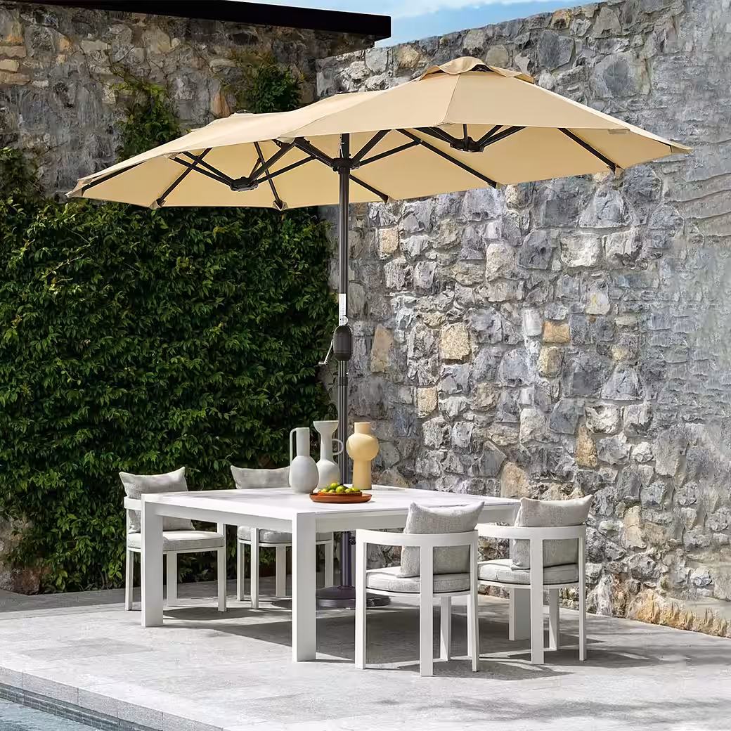 Parasol, double parasol, market parasol, garden parasol, patio parasol - Image 9