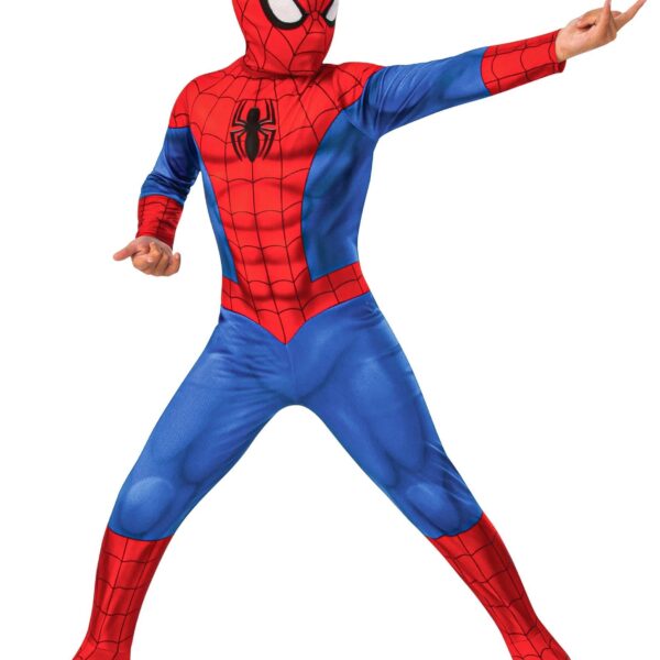 Spiderman costume for children, carnival, red and blue
