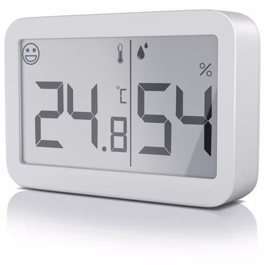 Indoor weather station, thermometer, hygrometer, temperature and humidity measuring device Thermometer Hygrometer, Temperature and Humidity Measuring Device Indoor Weather Station (Holding Magnets, LCD Display, Battery Operated, Magnet for Mounting Included)