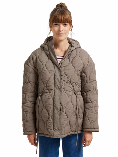 Maternity coat / Grow-with-me quilted maternity jacket / babywearing jacket Recycled padding, multifunctional