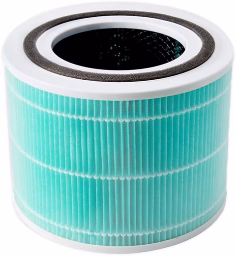 HEPA filter 3-stage filter for toxin absorption, for smokers and allergy sufferers