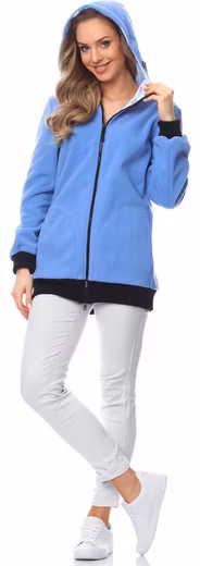 Women's Long Sleeve Fleece Maternity Jacket with Hood BLV50-117 - Image 4