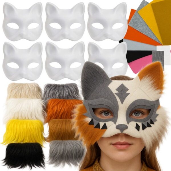 Disguise mask, cat mask, DIY face mask