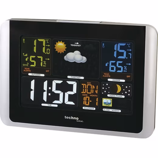 Weather station WS 6442 WS 6442 Weather Station (Seven languages ​​for weekdays (GER, FRE, ITA, DUT, SPA, DAN, ENG)