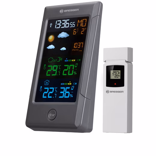 BRESSER ClimateTemp NBF color weather station with DCF time signal BRESSER ClimateTemp NBF Color Weather Station with DCF Time Signal