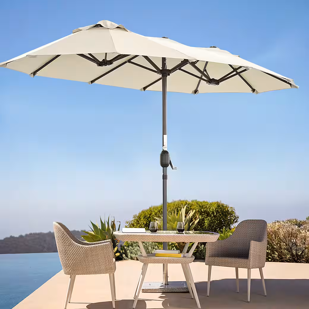 Parasol, double parasol, market parasol, garden parasol, patio parasol - Image 11