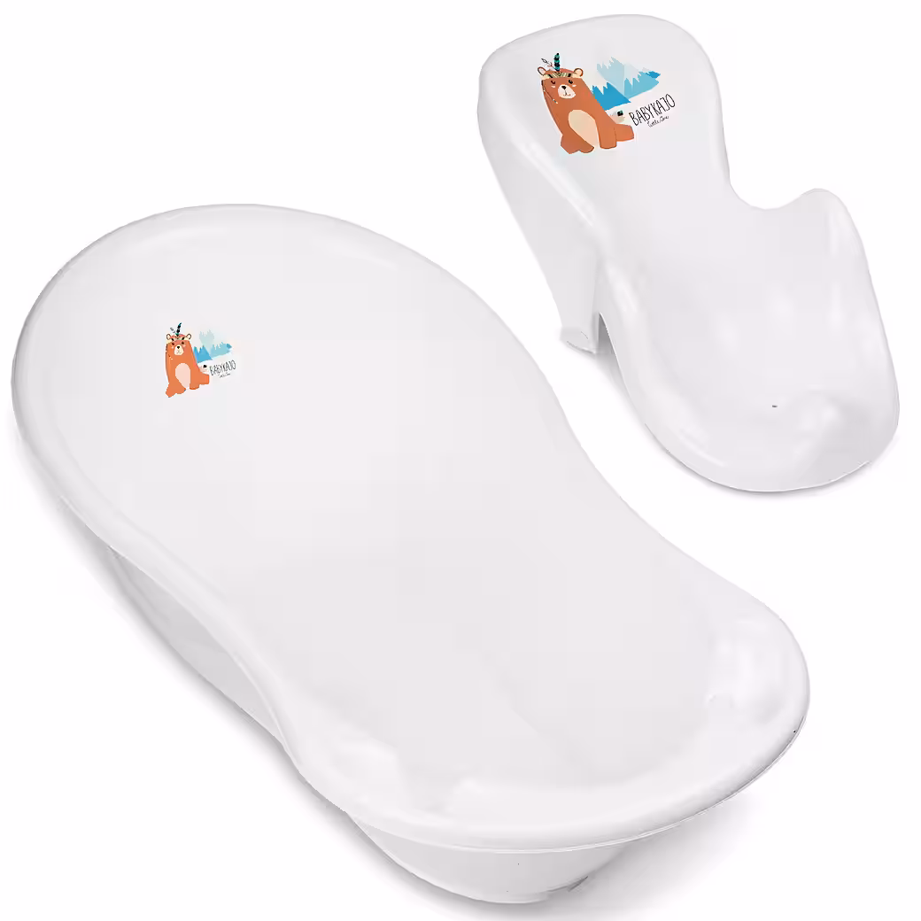 Baby bathtub (Complete set, 2-piece), Baby bathtub + bathtub insert - TÜV Rheinland tested - Image 9