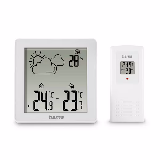 Weather station "Zakynthos" with outdoor sensor, indoor/outdoor temperature "Zakynthos" weather station with outdoor sensor, indoor/outdoor temperature weather station (weather forecast, thermometer, hygrometer)