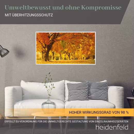 Infrared Heater HF-HP105 Waterfall 1 Electric Heater with Thermostat, 300 - 1000 W - Image 4