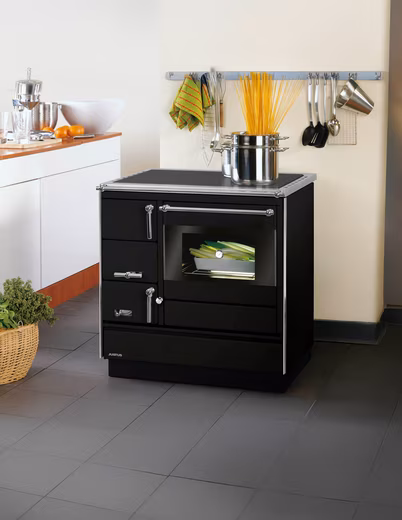 Solid fuel stove Linz II 7 kW, intermittent firing