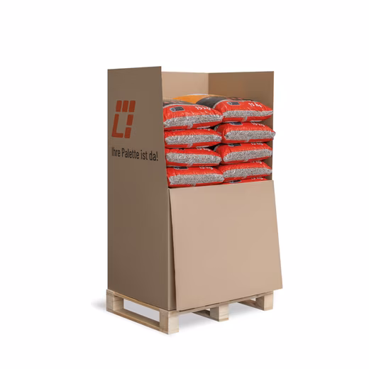 Red wood pellets 300 kg, (pallet, 20 pieces)