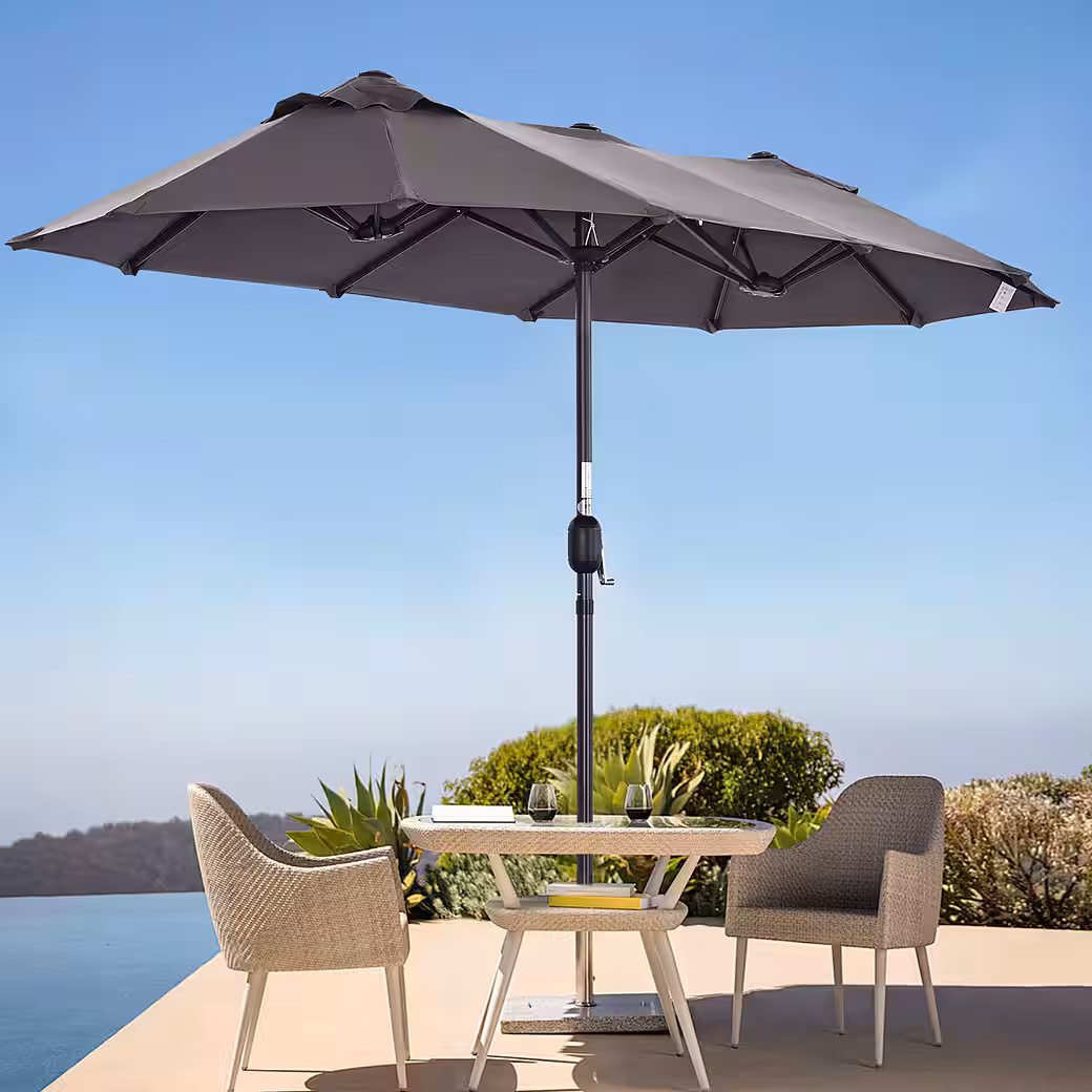 Parasol, double parasol, market parasol, garden parasol, patio parasol - Image 12