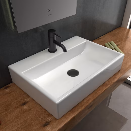 Washbasin - Ceramic countertop washbasin Wall-hung washbasin - Elegant washbasin