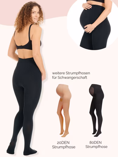 Maternity Tights Thermal Tights - Black - Soft - Opaque - Image 5