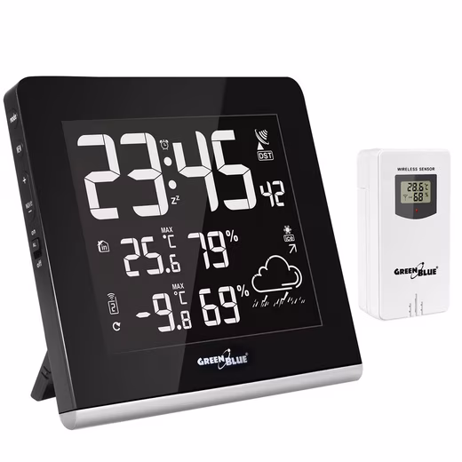 GB151 wireless weather station GB151 Wireless Weather Station (With multi-color display)