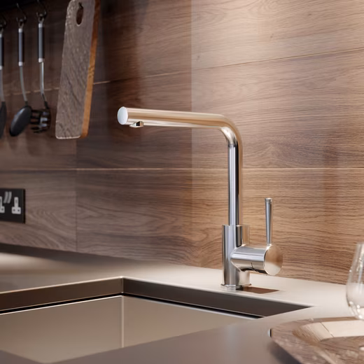 OLINA kitchen faucet (360° swivel with high spout) Comfortable height & 360° swivel function