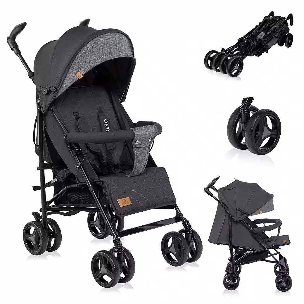 IRMA children's buggy Lightweight, leg cover, mosquito net, large basket, suitable from 6 months to 3 years - Image 10