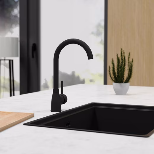 Dublin kitchen faucet High-pressure kitchen tap, single-lever mixer, swivel kitchen tap