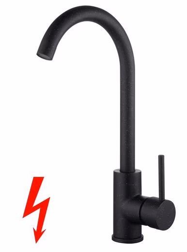 Granite kitchen faucet Low pressure kitchen faucet with high arched spout for sink