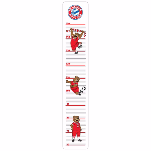 Bernie Height Chart Wall Sticker FCB Wall Decal Children's Room Mascot Football stickers, self-adhesive