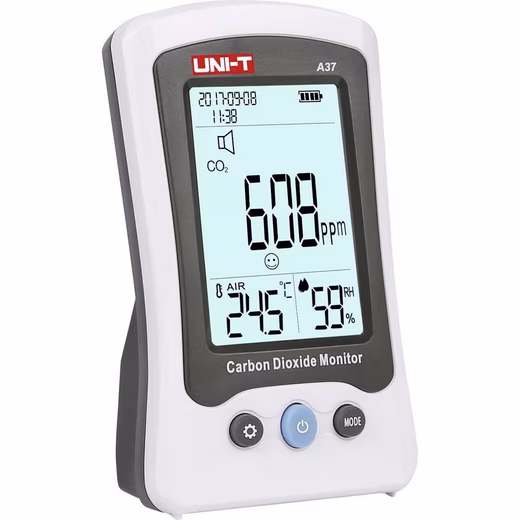 Indoor air quality sensor CO2 measuring device A37 with temperature measurement function