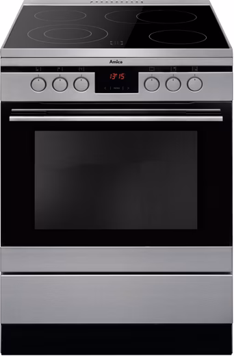 Electric freestanding cooker SHC 11675/1 E Oven with 11 programs and two-stage extendable baking tray rails.