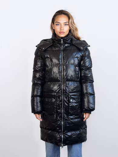 Elwin F winter jacket Hood, zip-up, hand pockets